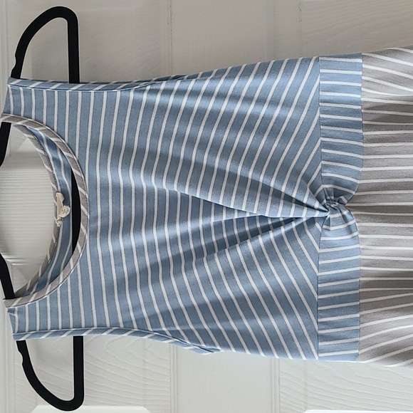 Blue and grey stripped dress - Picture 5 of 7